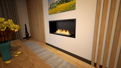 BLUEFLAME FLUSH 100 ANKASTRE BACASIZ ŞÖMİNE-6