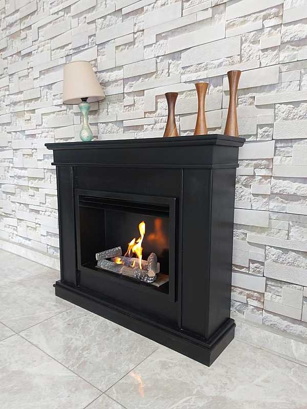 CLASSICAL BLACK BACASIZ ŞÖMİNE