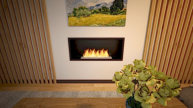 BLUEFLAME FLUSH 100 ANKASTRE BACASIZ ŞÖMİNE