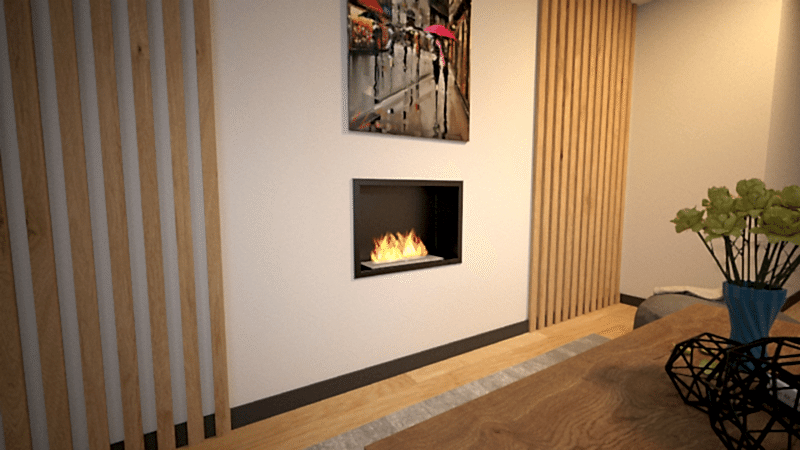 BLUEFLAME FLUSH 60 ANKASTRE BACASIZ ŞÖMİNE