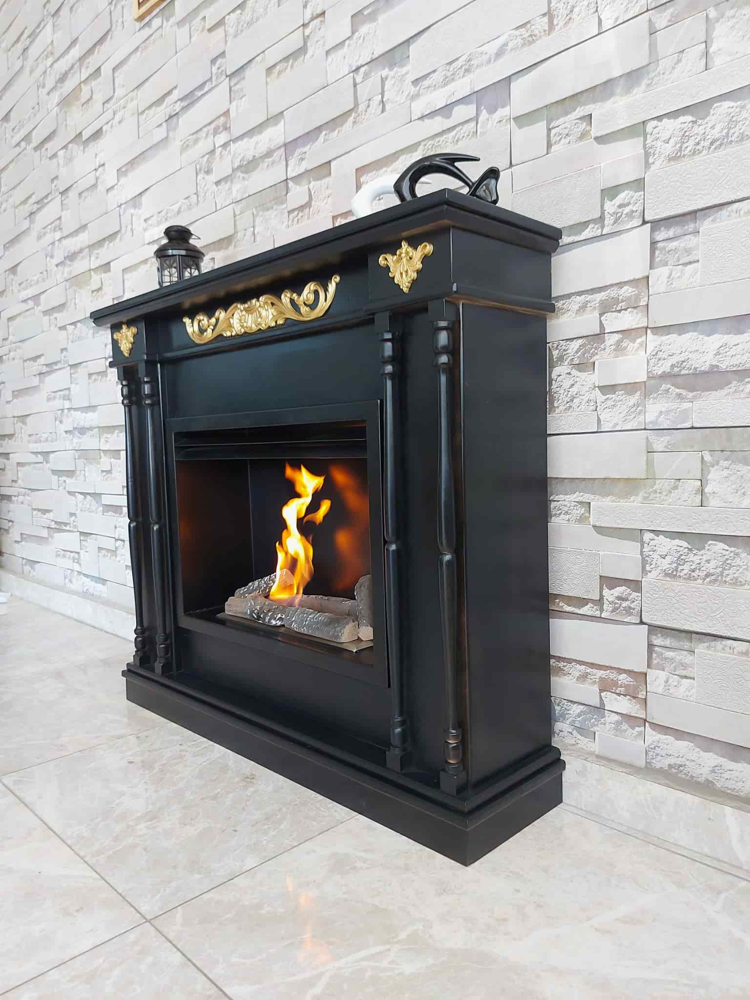 AVANGARDE BLACK BACASIZ ŞÖMİNE