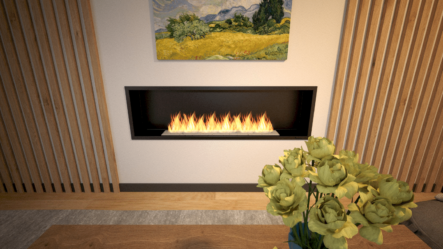 BLUEFLAME FLUSH 150 ANKASTRE BACASIZ ŞÖMİNE